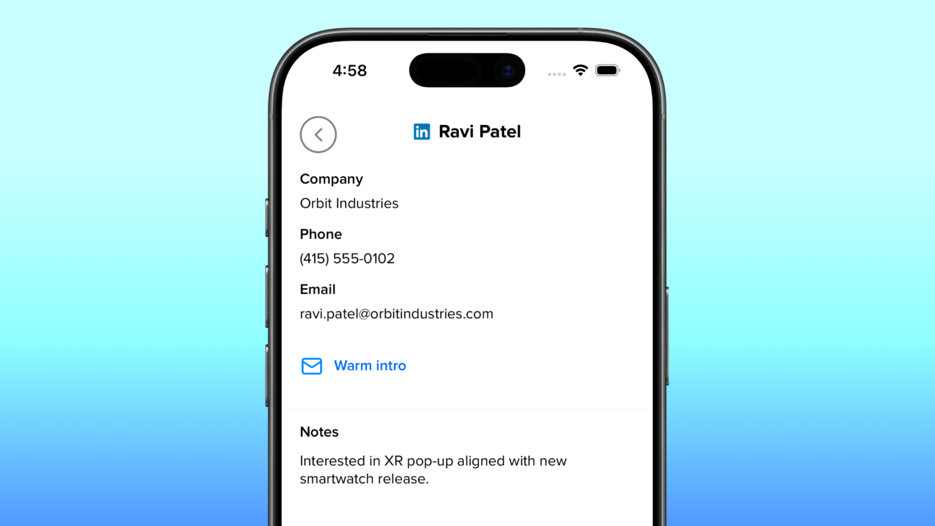 Lead collection placeholder